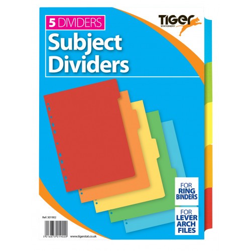 Subject Dividers A4 — 10-Part (5 Sets)