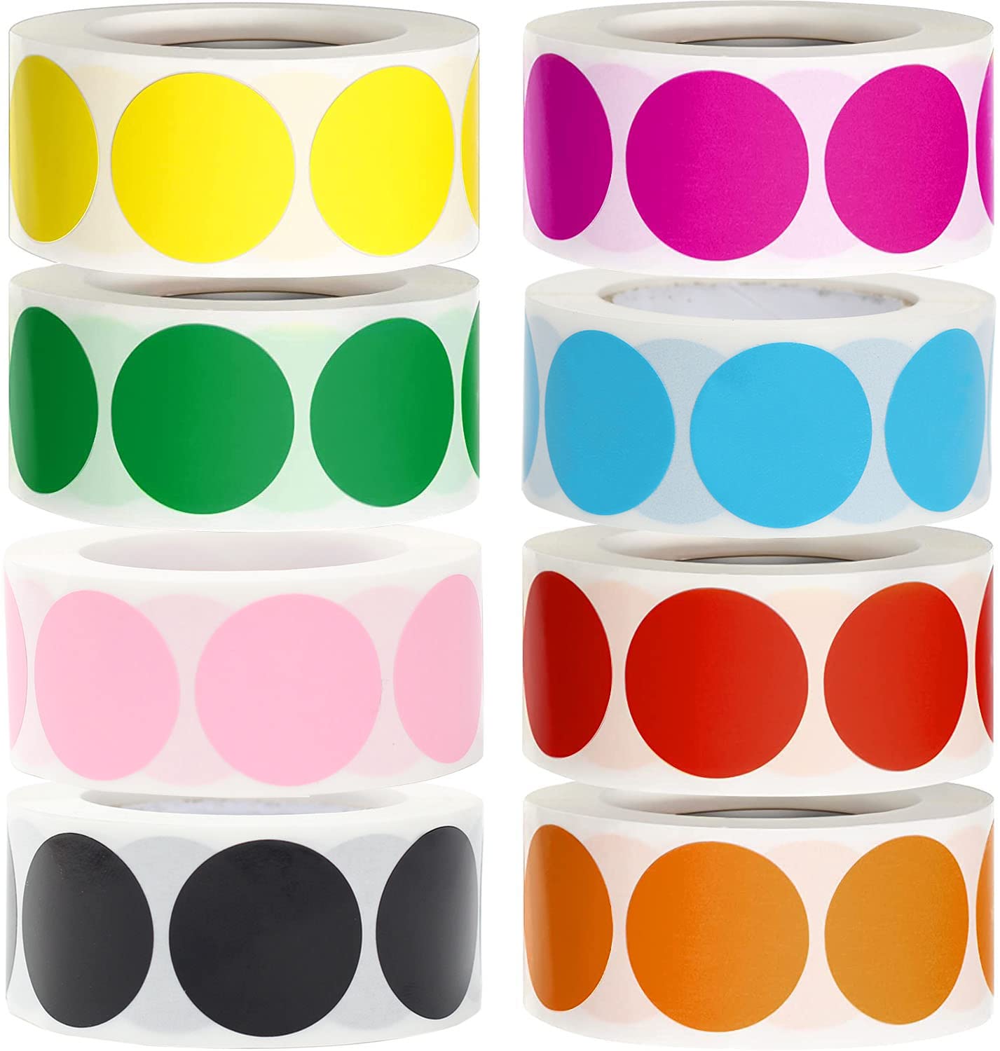 Avery Round Colour-Code Dots 19mm Assorted (1280)