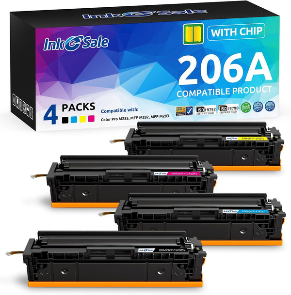 HP 206A Toner Set — CMYK (4-Pack)