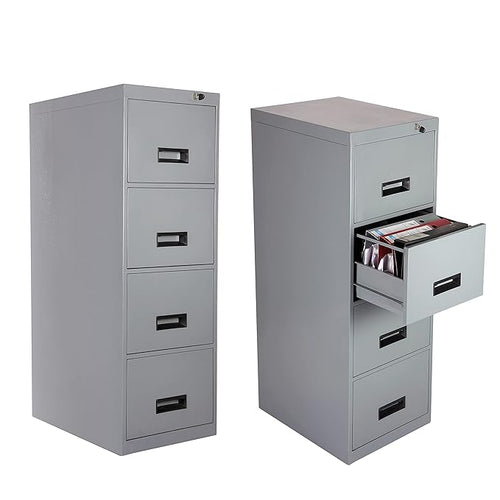 Numai Essentials 4-Drawer Filing Cabinet Steel