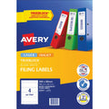 Avery Lever Arch Labels — Spine Insert (10 Sheets)