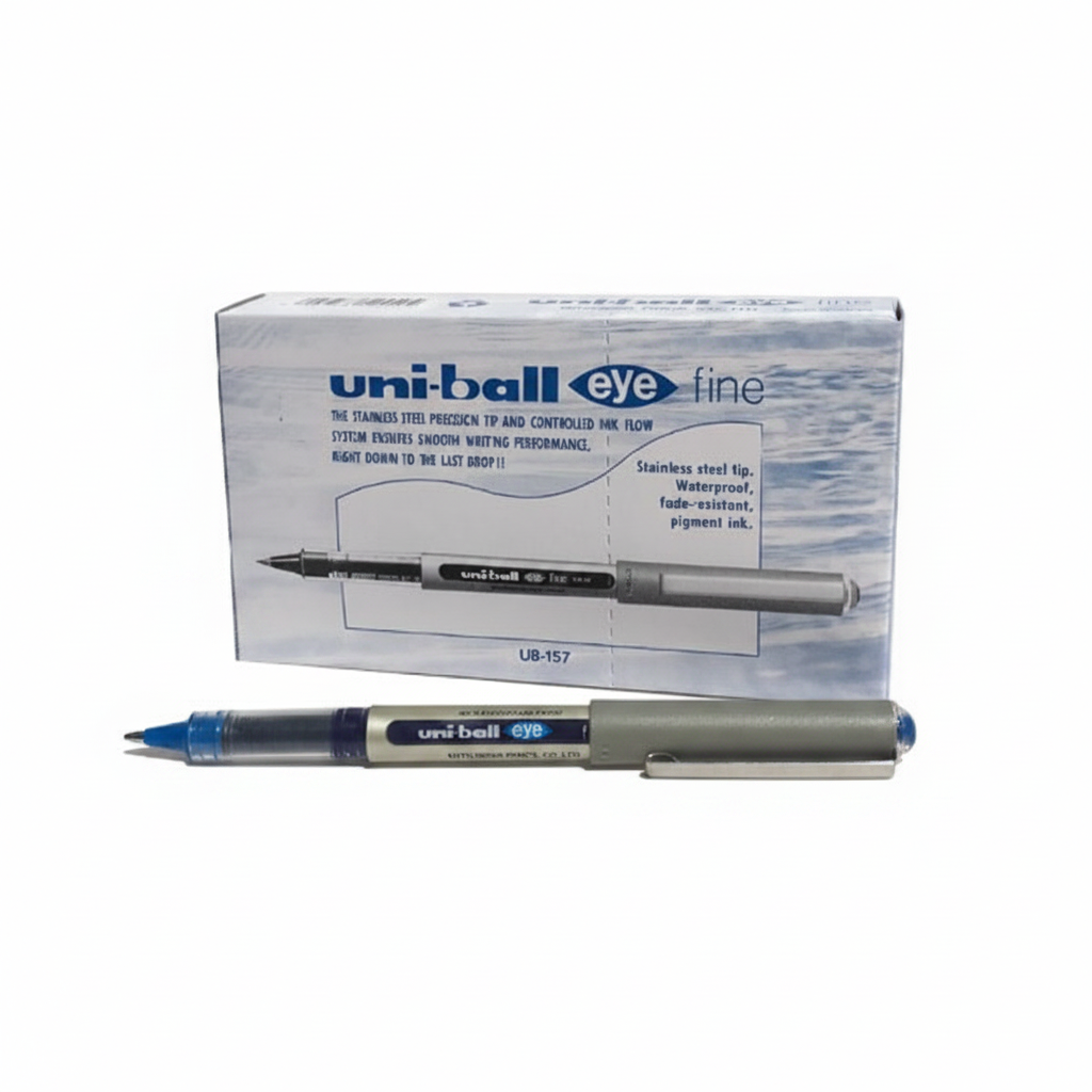 Uniball Eye Fine Rollerball Pen Blue 0.7mm UB157 (Pack of 12)