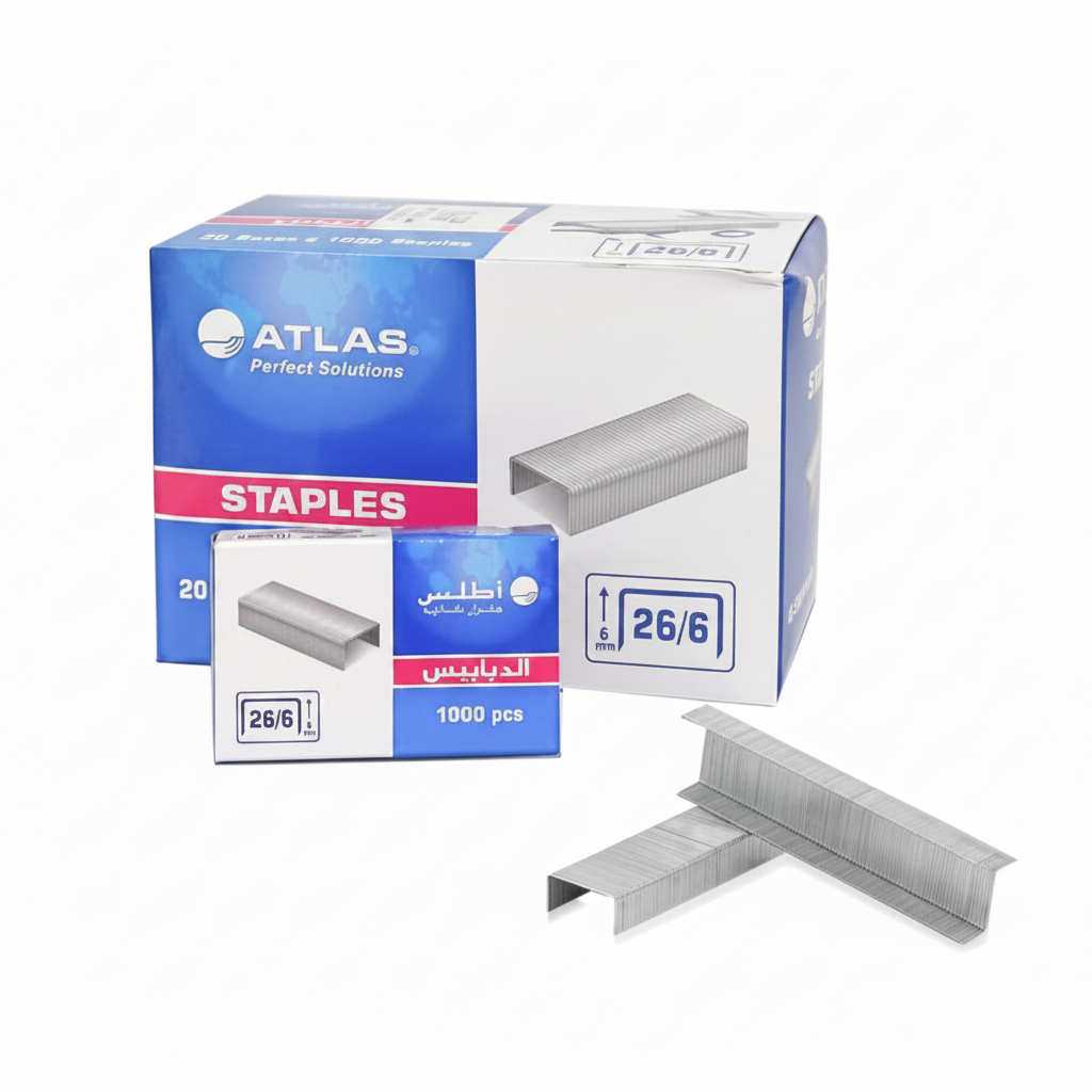 Staples ATLAS 26/6 AS-SS26/06-1MC 1000S/pack - 20packs/box
