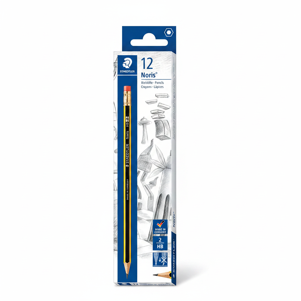 Noris Pencil with Rubber tip ST-122-HBA-53 (12P/Pack)