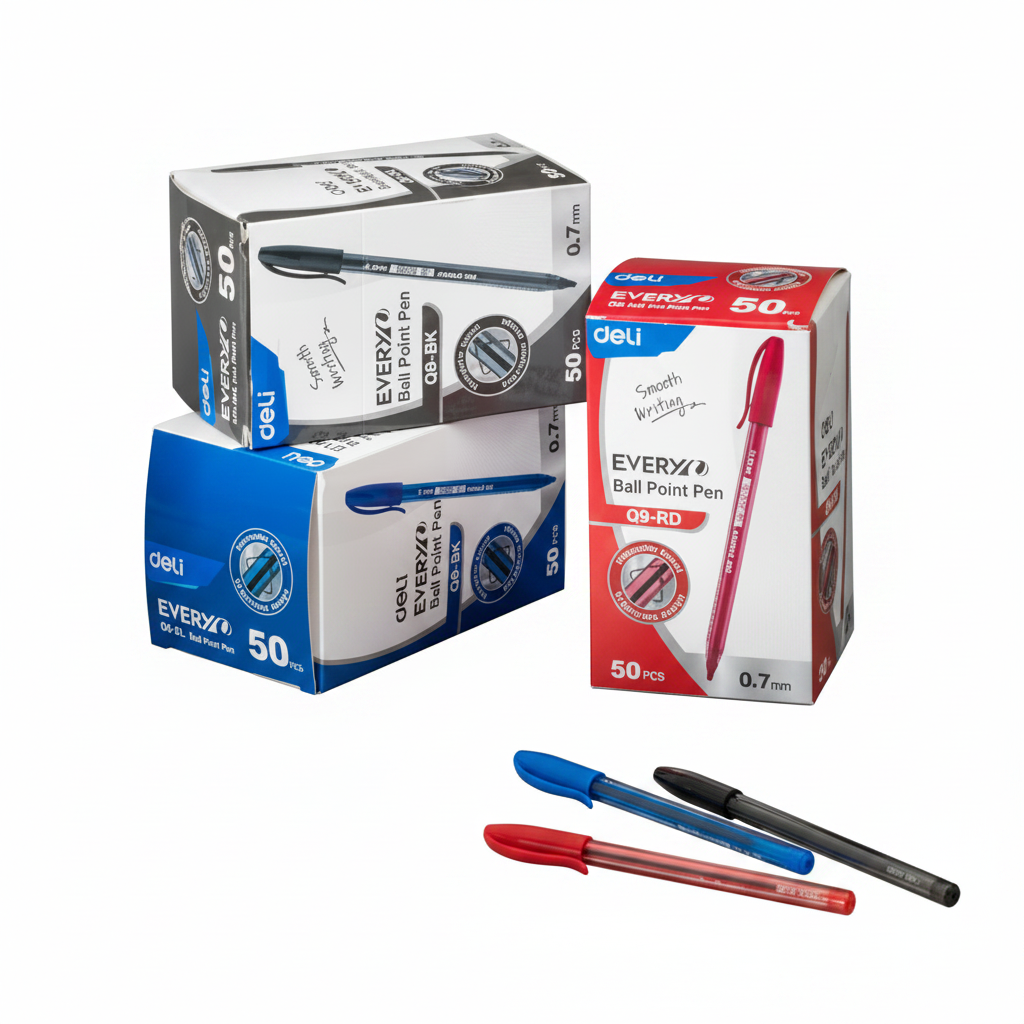 Deli EQ9 Ball Point Pen - 50PCS