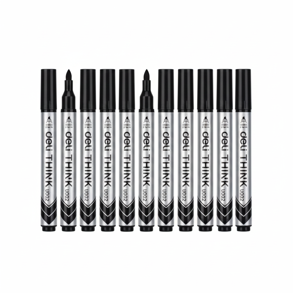 Deli-EU00220 Whiteboard Marker Chisel tip: 2-5mm BOX12PCS