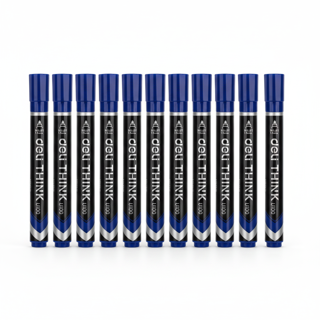 Deli-EU10030 Permanent Marker Bullet tip:1.5mm BOX12PCS