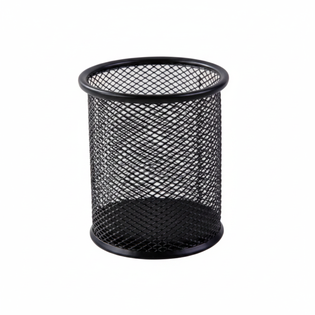 Deli-E9172 Pen Holder 91×98mm Black