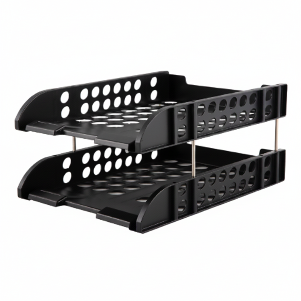 Deli-E9216 File 2-Tray Plastic 258×330×58mm