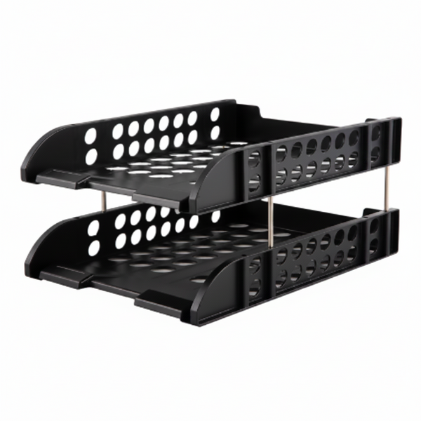 Deli-E9216 File 2-Tray Plastic 258×330×58mm