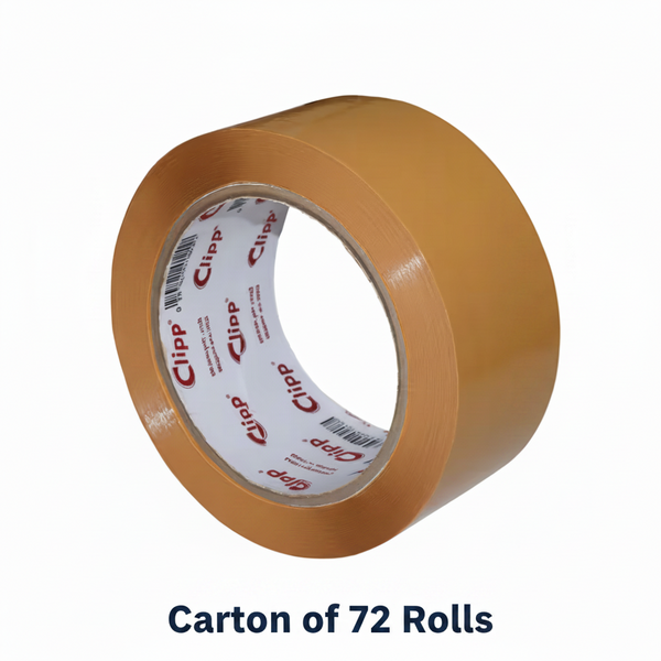 CP-TP-48X050B Clipp Packaging  Tape 48mm*50yds Brown Car=72rol