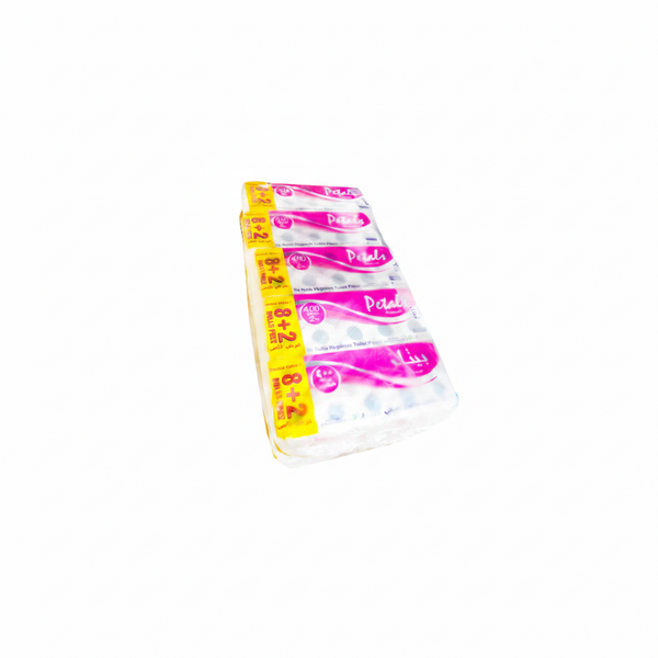 TOILET ROLLS PETALS 400 SHEETS 2PLY PACK OF 10