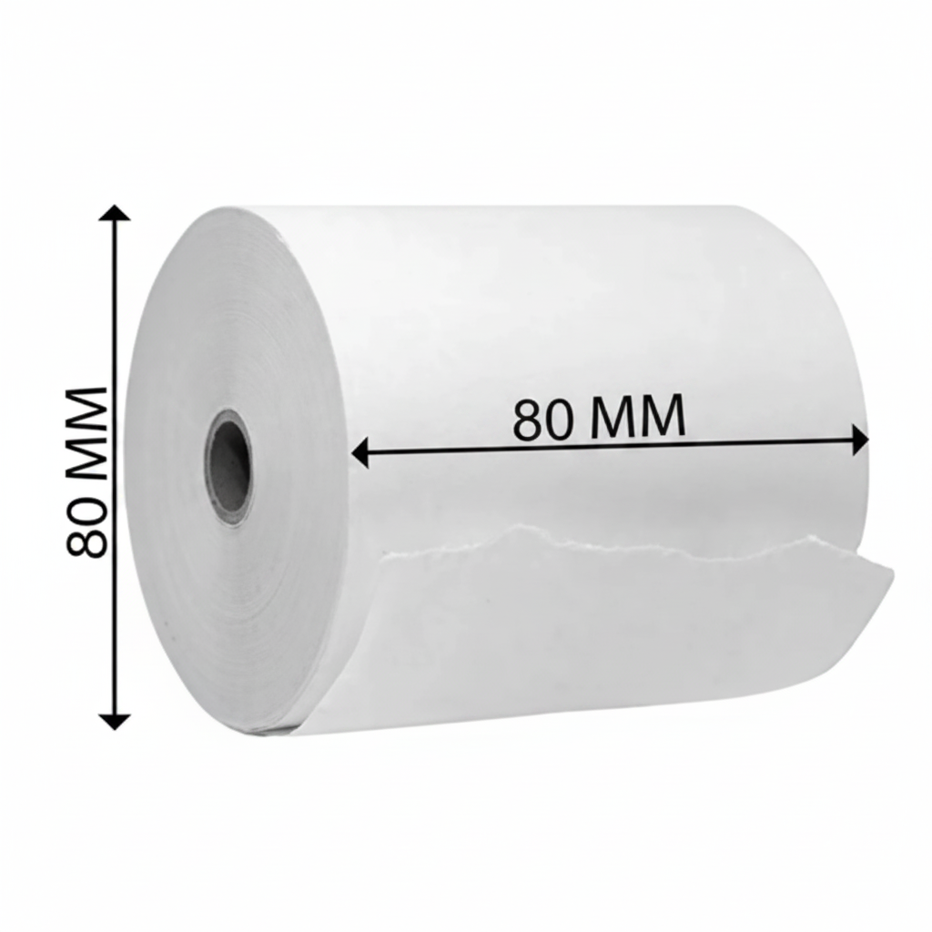 THERMAL PAPER CASH ROLL 65GRAMS 80MM