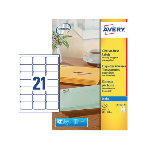 Avery L7160 Address Labels 21/Sheet (100 Sheets)