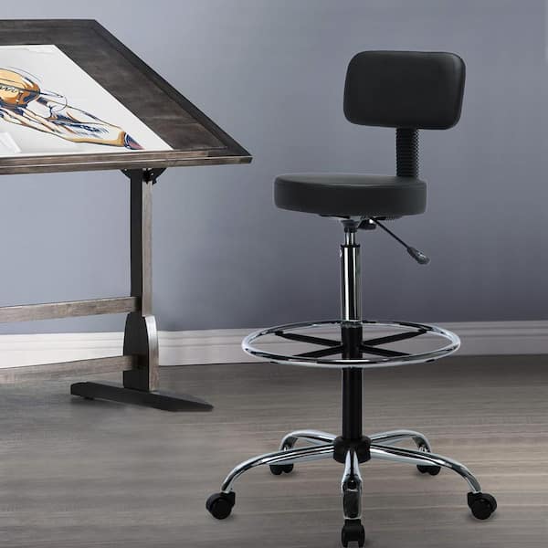 Numai Essentials Drafting Stool — Ergonomic with Footring