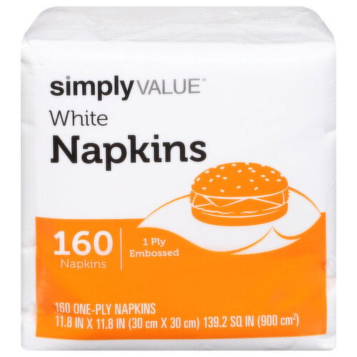 Numai Essentials Napkins White 1-Ply (5000-Pack)