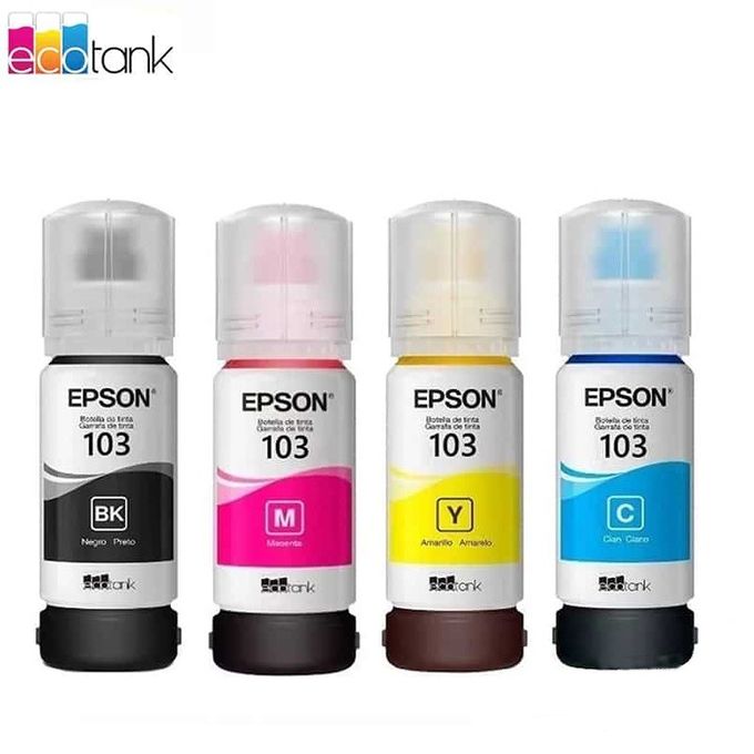 Epson 103 EcoTank Ink Bottle Set (4 Colours)