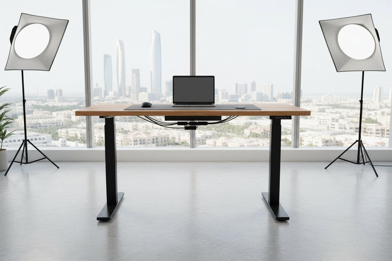 Height-Adjustable Standing Desk 140x70cm Electric